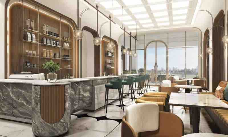 Café inside the L&T Aravista club